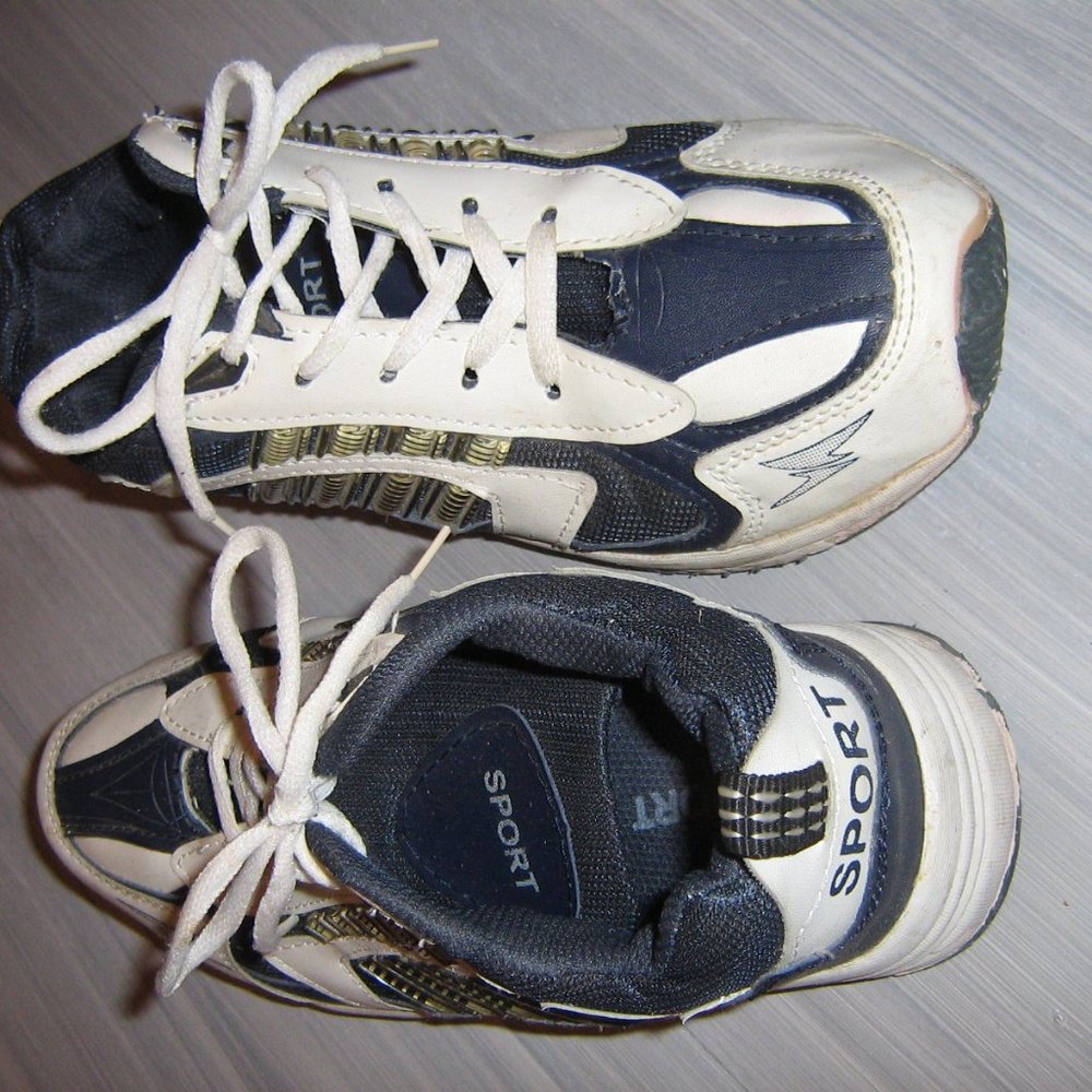 Ladies Dark Blue and White Running Shoe $5.00 AS AN ADD ON